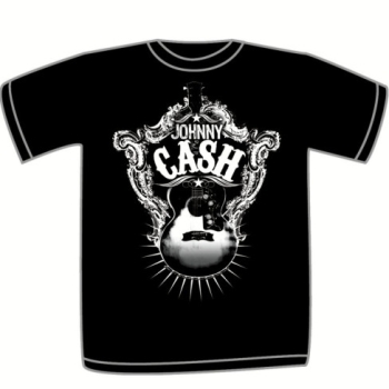 Johnny Cash - Guitar Shield - T-Shirt - Gr.S