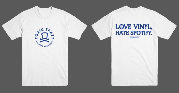 Toxic-Toast - Love Vinyl Blau - T-Shirt - Gr.S