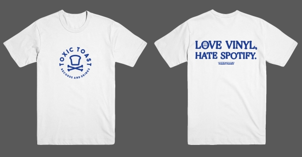 Toxic-Toast - Love Vinyl Blau - T-Shirt - Gr.S